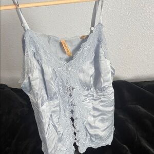 Shyanne Sky Blue Lace Camisole